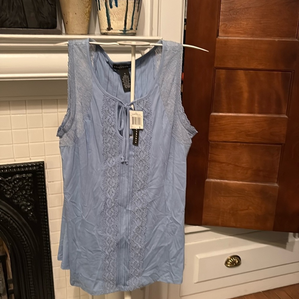 Grace Elements lace embellished sleeveless top. NWT. Retail 58